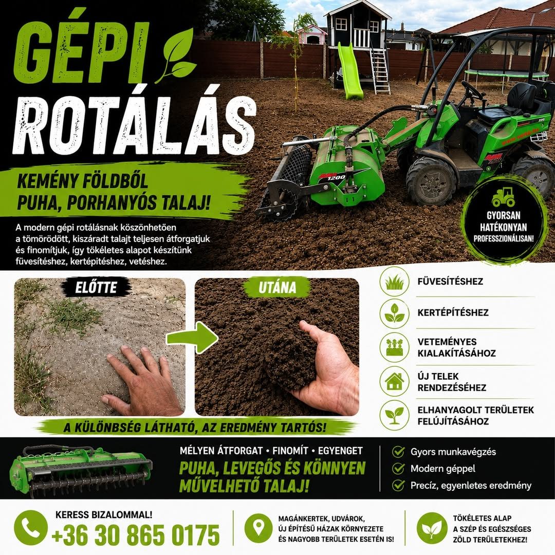 Gépi rotálás Avant 225 multigéppel