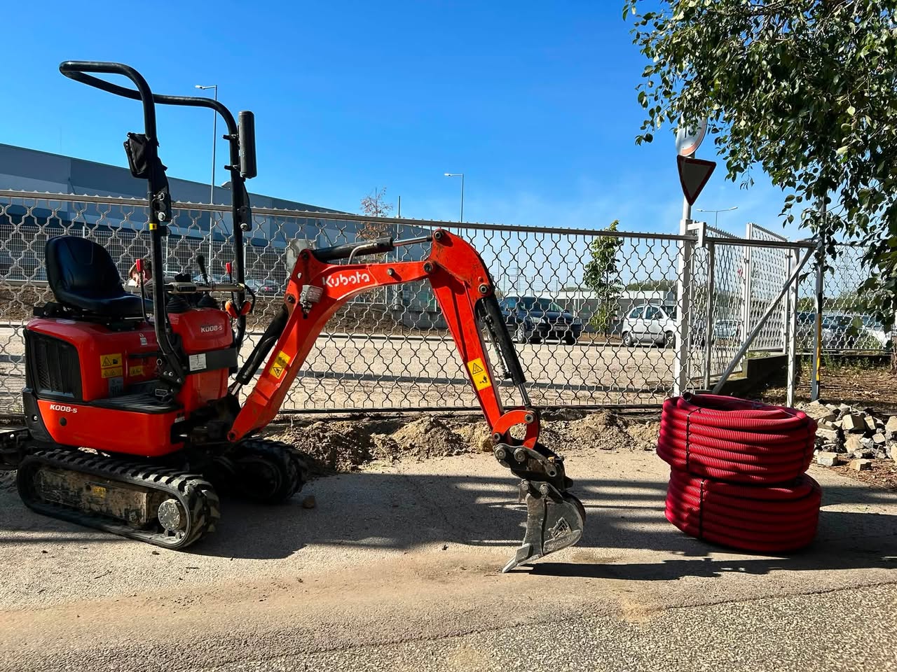 Kubota K008-5 minikotró
